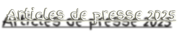 Articles de presse 2025